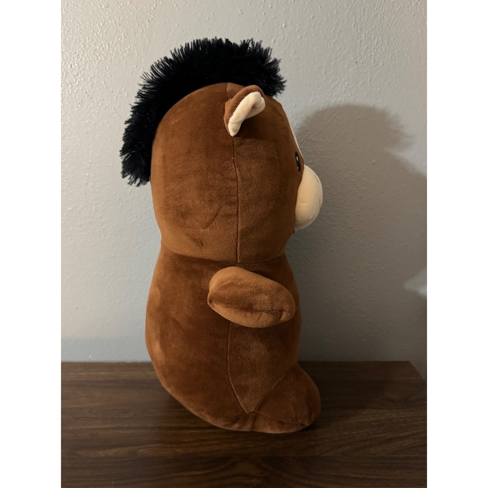 Toy Box Plush Horse Brown Stuffed Animal Toy Squishy 12 inch - Picture 4 of 9